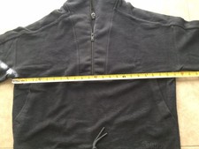 NWT UGG Women's Elana Mixed Half Zip 100 Cotton sweatshirt/Pullover Black s M