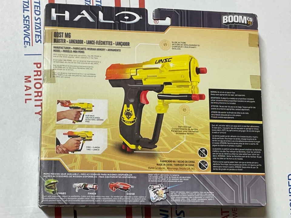NEW RARE Halo UNSC Boomco Magnum ODST M6 Blaster Dart Gun Sealed and CRISP - Image 2 of 4