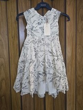 Joyfolie Mia Joy Skye Dress In Grey Floral Girls Size 3