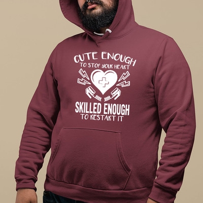 Cute Skilled Funny Nurse Hoodie Nurses Day Medical Healthcare Worker Gift