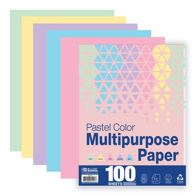 BAZIC PRODUCTS Blank Paper Copy Multipurpose Paper 8 5 x 11 Pastel Color Printer