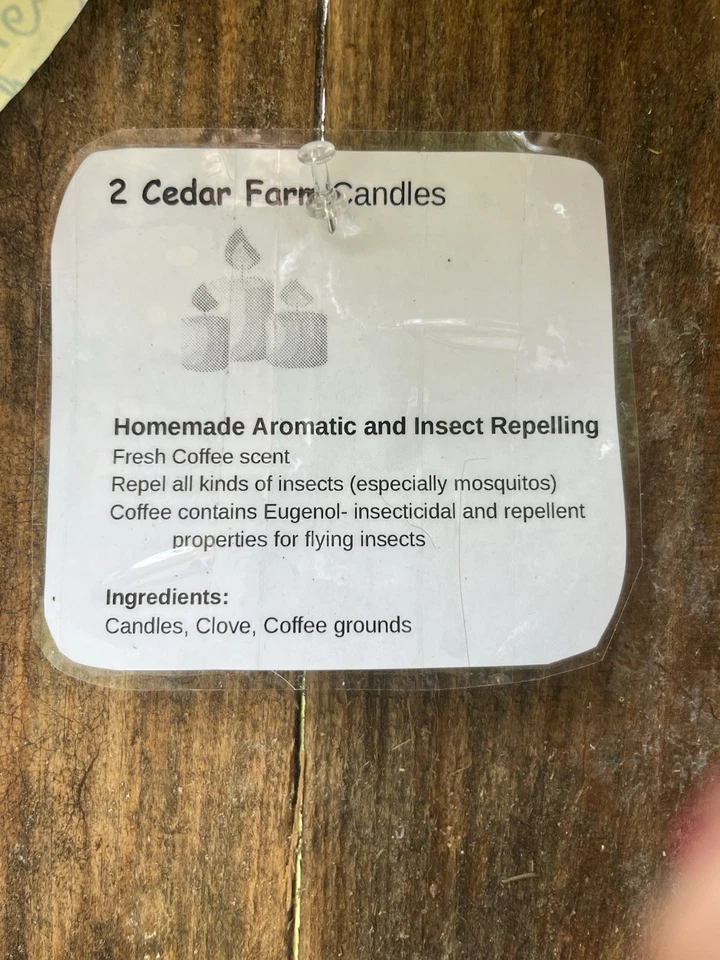 Homemade 8oz Candles Bug Repellent Coffee Aroma Glass Jars - Image 2 of 4