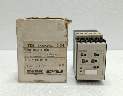 ENTRELEC SCHIELE ESN Mecotron Spannungsüberwachungsrelais 2.450.221.01 Neu
