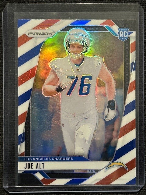 2024 Panini Prizm Football - Joe Alt #353 Red White Blue Prizm (RC)