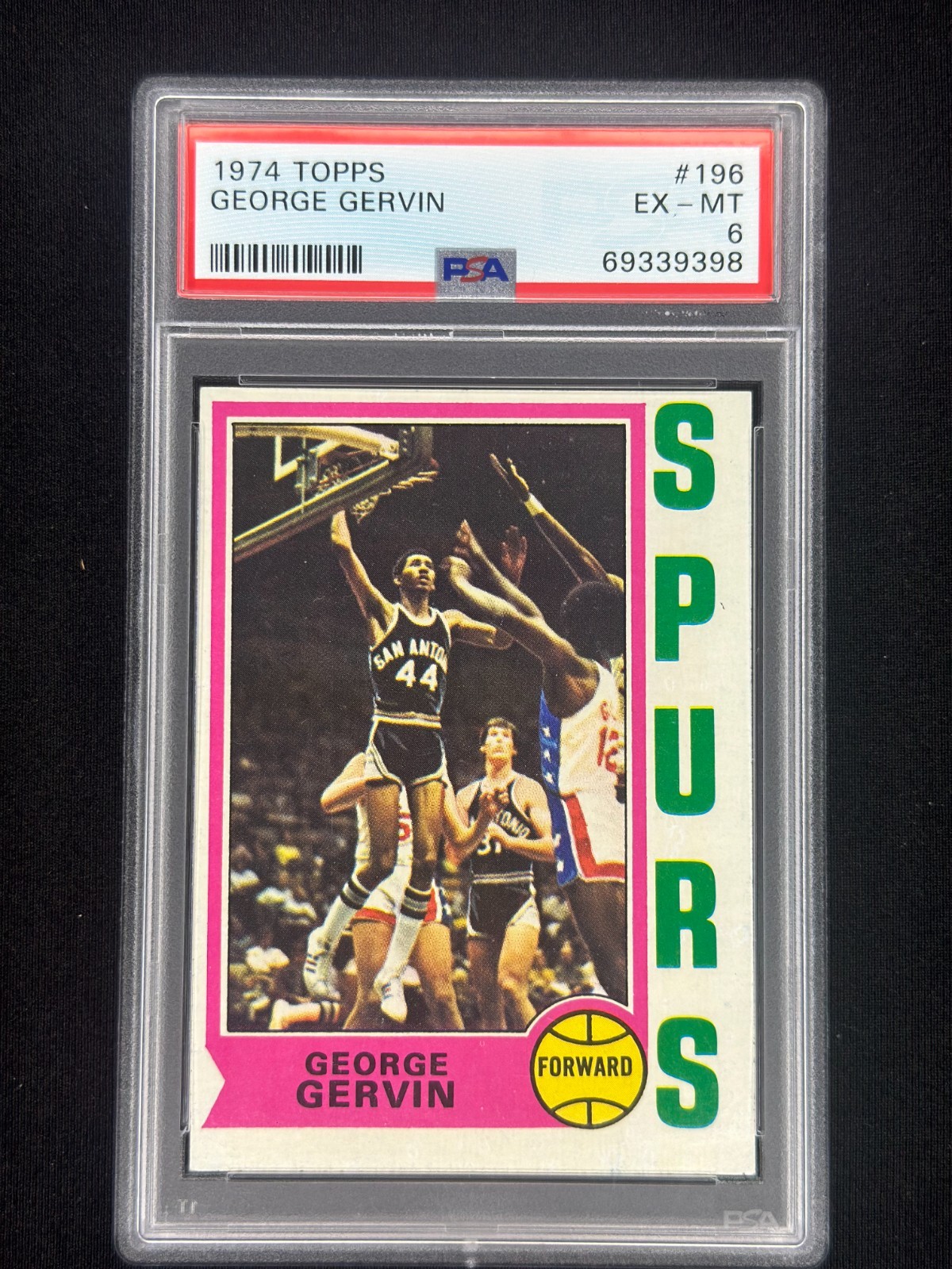 GEORGE GERVIN 1974-75 Topps #196 PSA 6 Rookie Spurs RC