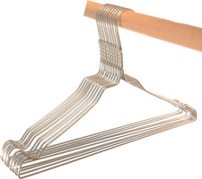 Kleiderbügel aus Metall, Drahtbügel aus hochwertige Zinkbeschichtung, mit Steg u