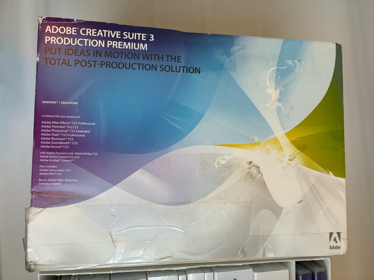 Adobe Creative Suite 3 Production Premium Box Set for Windows w