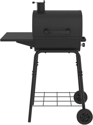 17.5'' Charcoal Grill W/ Side Shelf 349 SQ In Cooking Space Adjustable Chimney