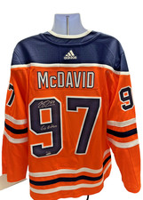Connor McDavid Autographed Jersey Adidas White INSCRIBED LIMITED EDITION #/97