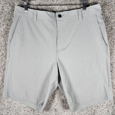 Banana Republic Shorts Mens 38 Flat Front Stretch Comfort Waist Gray NWT