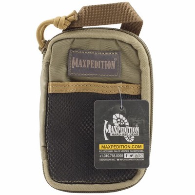 Maxpedition Micro Pocket Organizer Khaki Compact Bag 3.5'' x 5.5'' x 1''