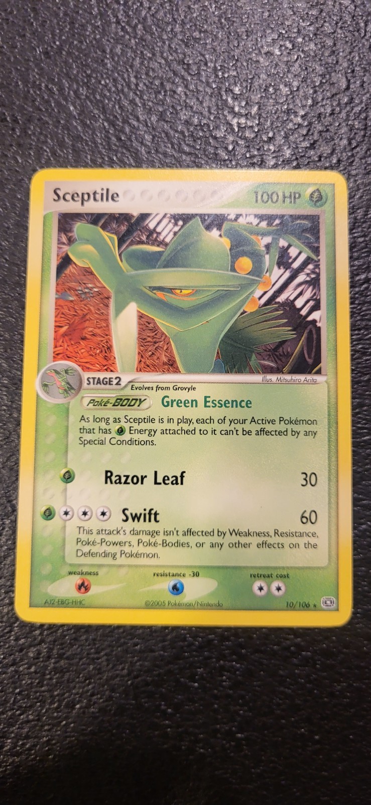 Pokemon Sceptile TCG Card Emerald Rare, 10/106 NM