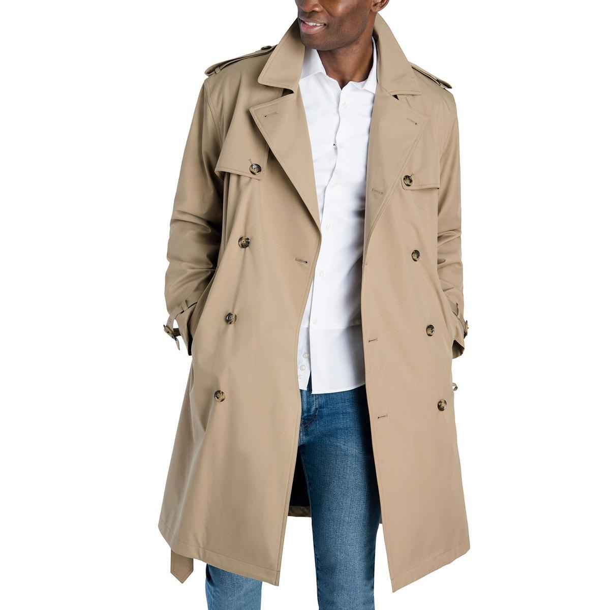 Double-Breasted Trench Coat Outerwear 