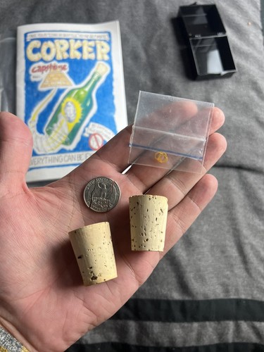 🔥CORKER Coin In Bottle -Chris Capstone Gaffed Cork-Brass Gaff-Coin Magic🔥