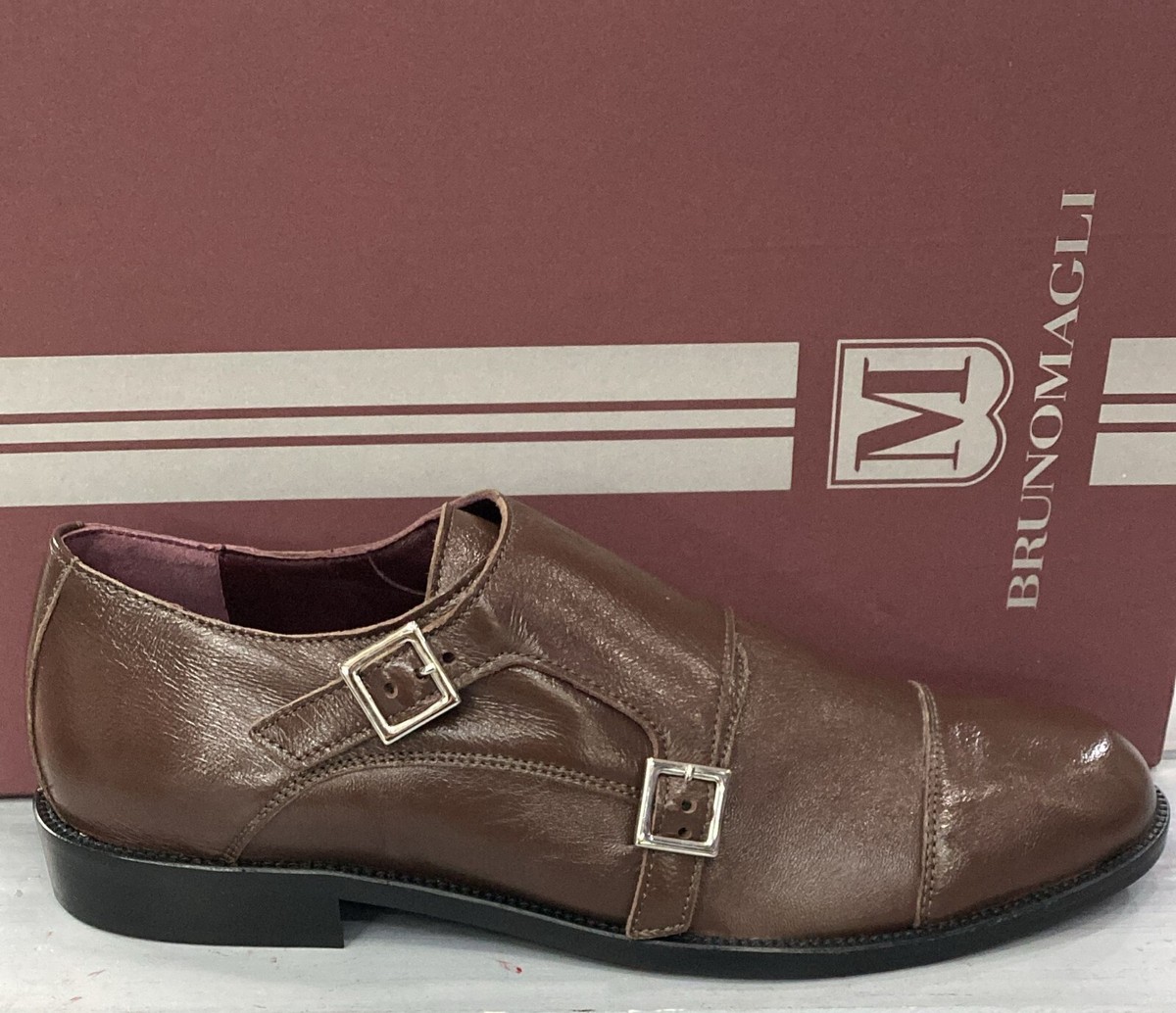 BRUNO MAGLI scarpa uomo size Eu 42 inglesina pelle (sole 30 cm