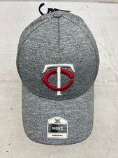 New Minnesota Twins Baseball Cap Men's Fan Favorite Adjustable Gray L7