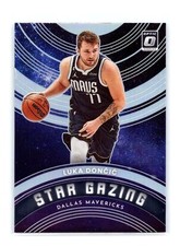 2023 Donruss Optic Basketball #6 Luka Doncic Star Gazing Blue Prizm Holo Insert