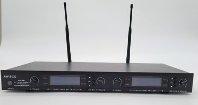 AWISCO WH-847 UHF PLL 4X32 CHANNELS Wireless Microphone System