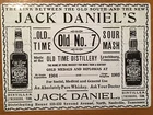 Tin Sign Vintage Jack Daniel's Old No. 7