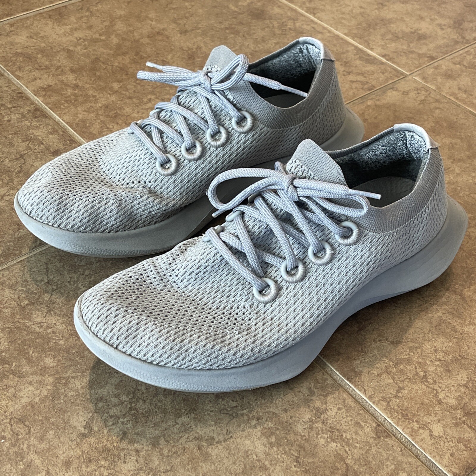 SAOLA Scarpe da corsa casual Allbirds da uomo Tree Dasher grigie in maglia sneakers taglia 11 5 US