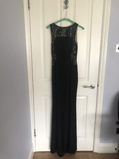 Black Sequin Laced Full Length Formal Dress