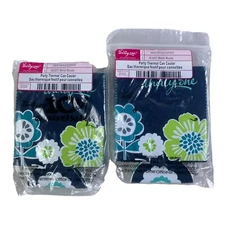 2 Thirty One Party Thermal Can Cooler Floral 10th Anniversary 832C Best Buds NEW