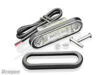 12/24v Amber Flush LED Clear Lens Marker Light Trailer Van 4x4 Truck Lorry Car