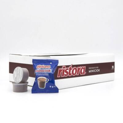 25 Ristora Miniciok Capsules Compatible with Lavazza Espresso Point Machines