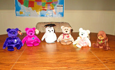 6 Vintage TY ORIGINAL BEANIE BABIES  Buy 1-Some-All VGUC L1