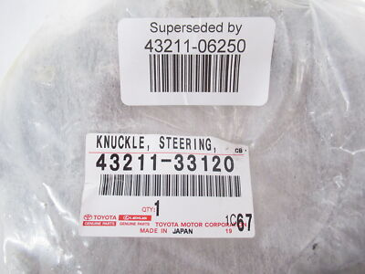 Genuine OEM Toyota 43211-06250 Passenger Front Steering Knuckle Genuine OEM Toyota 43211-06250 Passenger Front Steering Knuckle