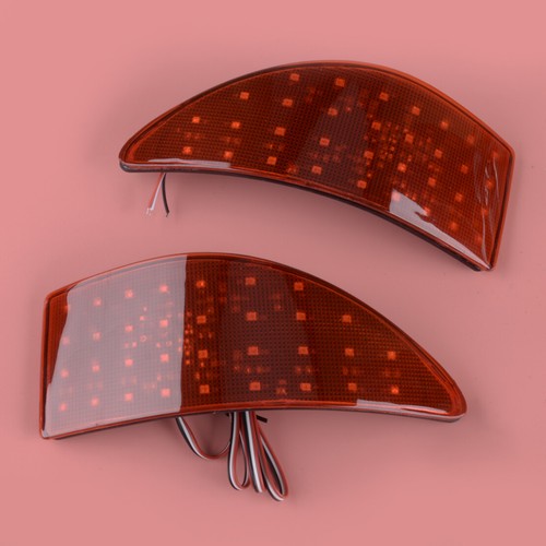 LED Rear Reflector Lights 2-Piece Red LED Bumper Reflector Lights For 2006-2013 Lexus IS250/IS350 - Brake/Tail/Signal Functions Lexus IS250 LED Bumper Lights - Foto 7