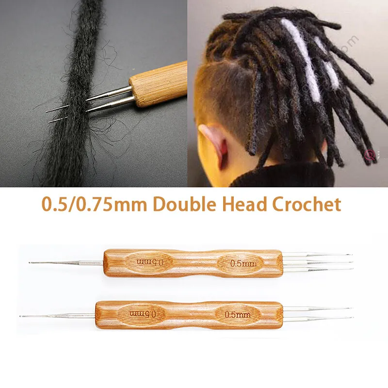 Crochet Hooks Bamboo Handle For Dreadlocks 