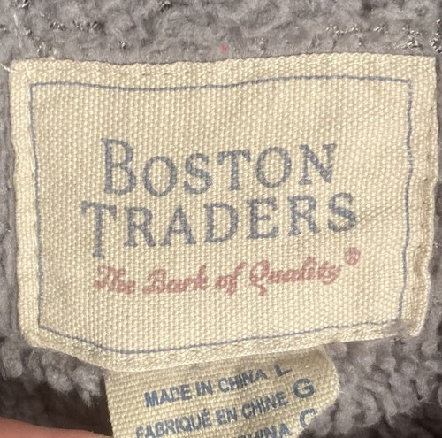 Boston Traders Mens Shirt Large Black Plaid Flannel Fleece Lined Jacket Shacket - Picture 3 of 10