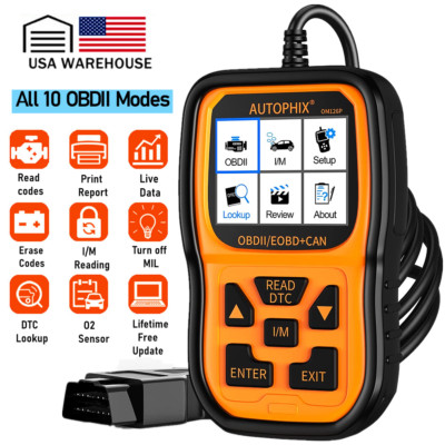 Autophix OM126P Check Engine Light Code Reader Car Scanner OBD2 Diagnostic Tool 