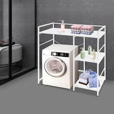 3 Tier Washer Dryer Storage Shelf Washing Machine Storage Utility Rack Bathroom