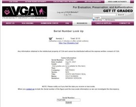 Nintendo NES,Wild Gunman Spanish Version,VGA Gold 85+ NM+ uncirculated