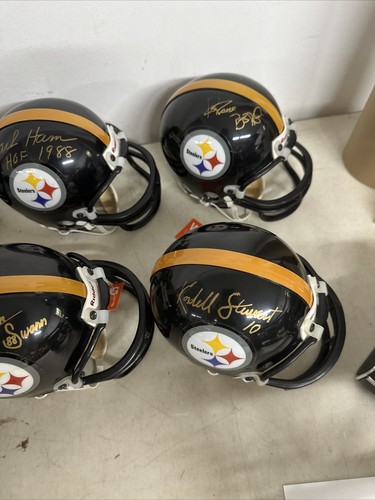 (11) Signed Mini Helmet Steelers Auto Swann, Lloyd, Bettis, Ham, Lambert, Stewar - Picture 6 of 6