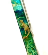 New York Museum of National History Floaty Pen Moving Tyrannosaurus Dinosaur Vtg