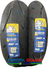 COPPIA 120/70 ZR17 + 160/60 ZR17 MICHELIN POWER GP2 MOTO SPORT NUOVE DOT RECENTE