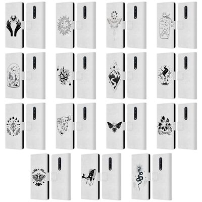 OFFICIAL HAROULITA CELESTIAL TATTOO LEATHER BOOK WALLET CASE FOR ONEPLUS PHONES