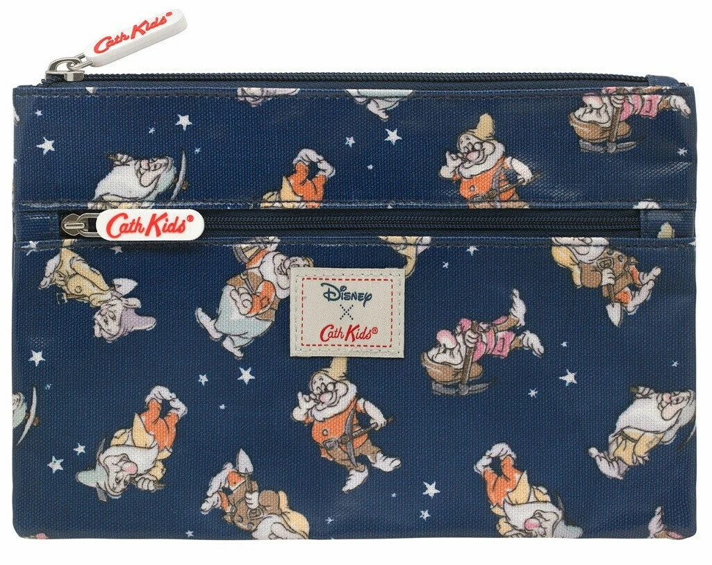 Mickey Mouse Character Single Zipper Blue Pencil Case