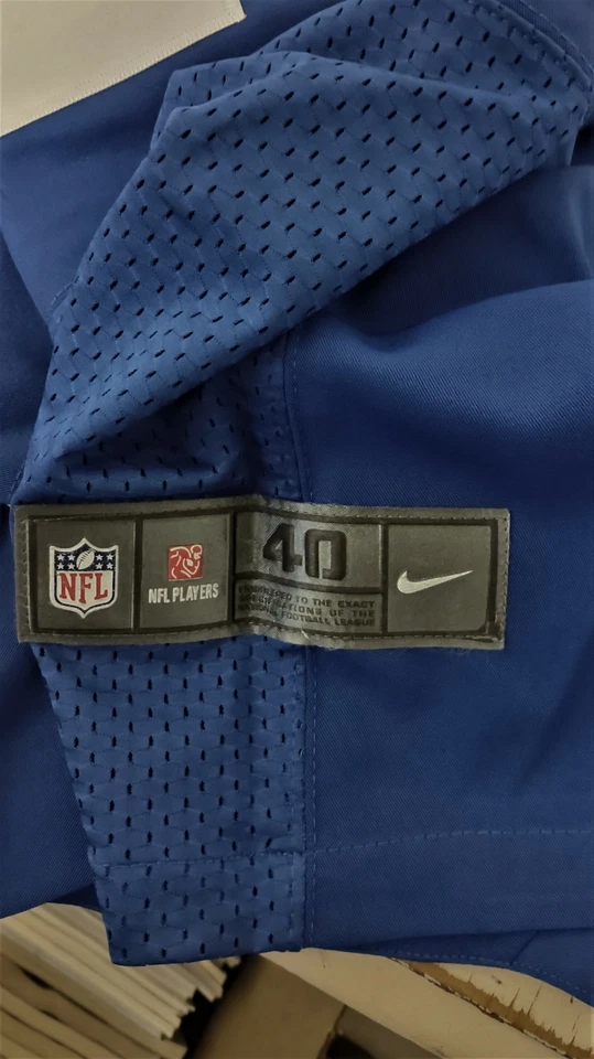 Camiseta cosida Nike NFL On Field Andrew Luck #12 Indianapolis Colts talla 40 nueva con etiquetas Foto 4 de 4