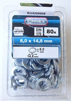 80 Federringe, 8,0 X 14,8 Mm, Verzinkt, Sperrringe Federscheiben 4200008/3888