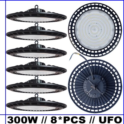 8-PACK 300w ufo led high bay light LED Factory Warehouse  Light Fixtures 