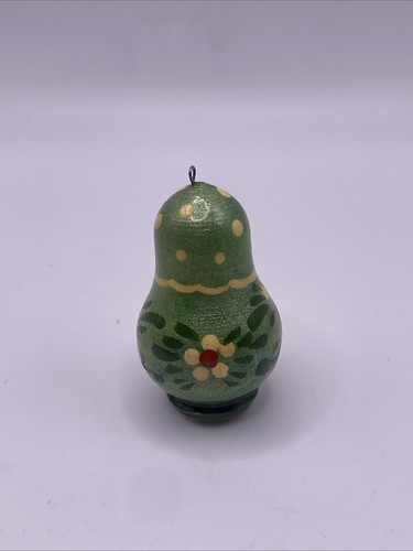 Matryoshka Wood Babushka Russian Nesting Doll Souvenir Keychain Vintage Gift - Picture 3 of 6