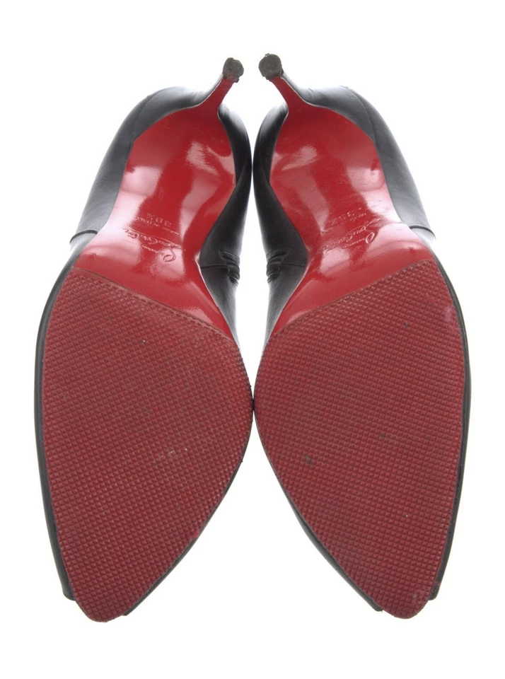 Christian Louboutin beautiful Peep-Toe Ankle Boot Women Size 9.5/IT 39.5 a steal - Image 4 of 4