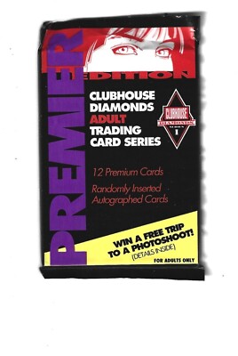 1992 CLUBHOUSE DIAMONDS PRIMIER TRADING CARDS 1 EACH FACTORY SEALED UNOPEN PACK