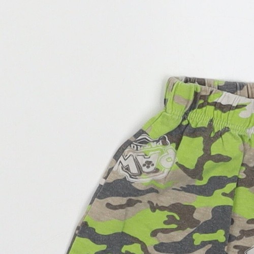 Nickelodeon Boys Green Camouflage Cotton Blend Sleep Shorts Size 3-4 Years - Picture 3 of 12