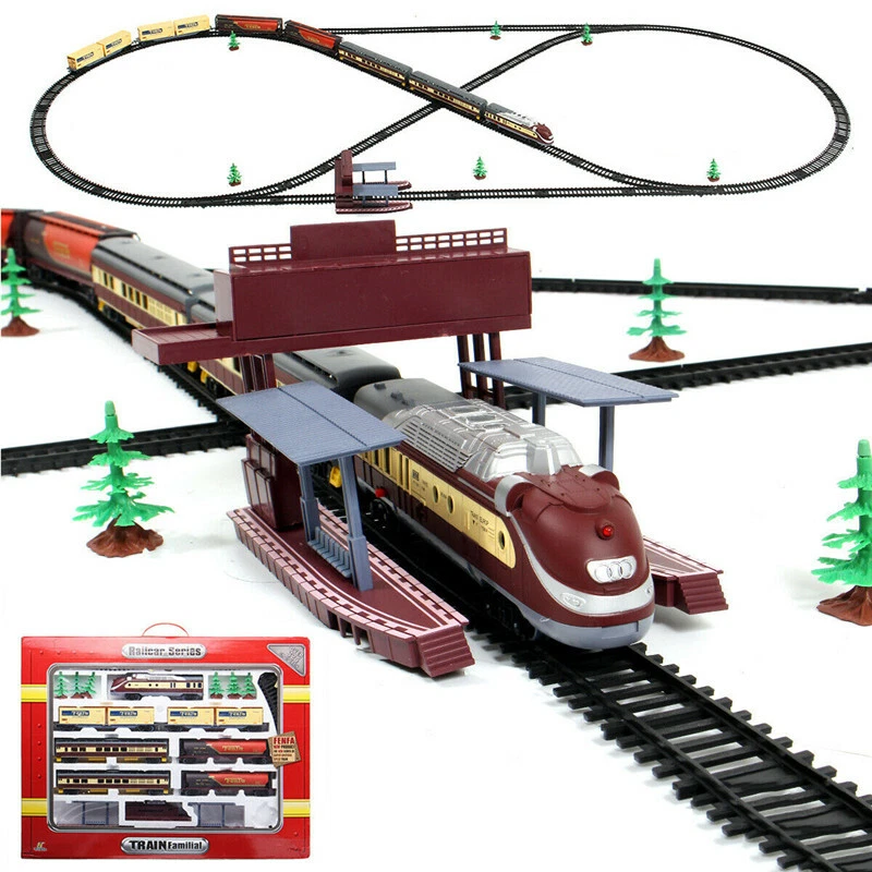 Electric toy on sale train tracks