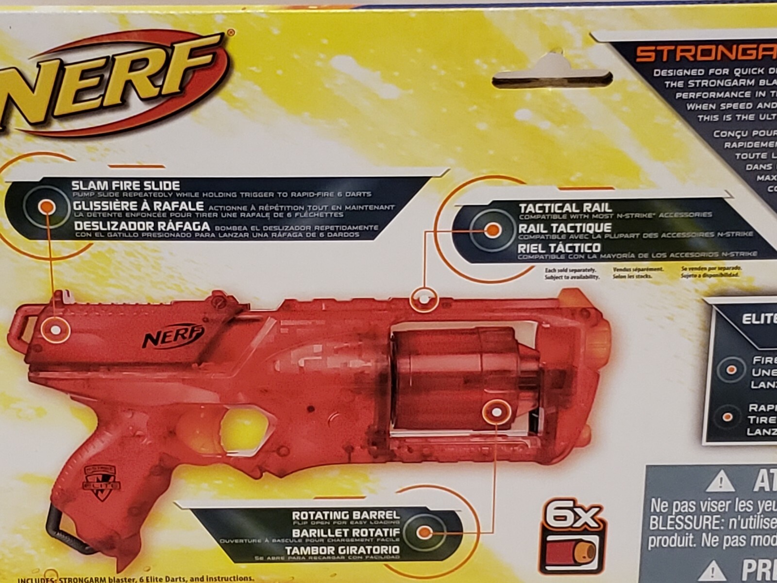 nerf strongarm red